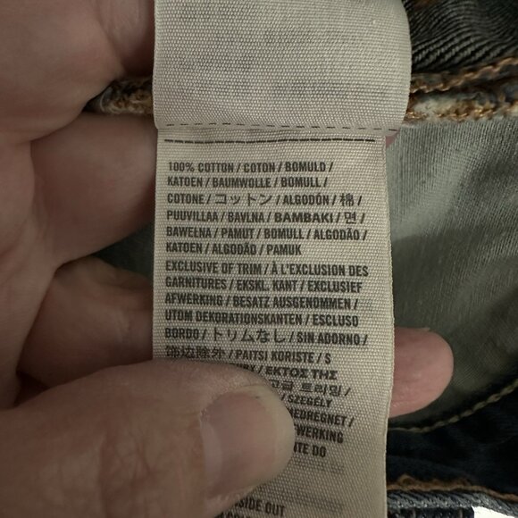 ABERCROMBIE & FITCH jeans slim straight button fly low rise 100% cotton 28 X 30 - Picture 10 of 10